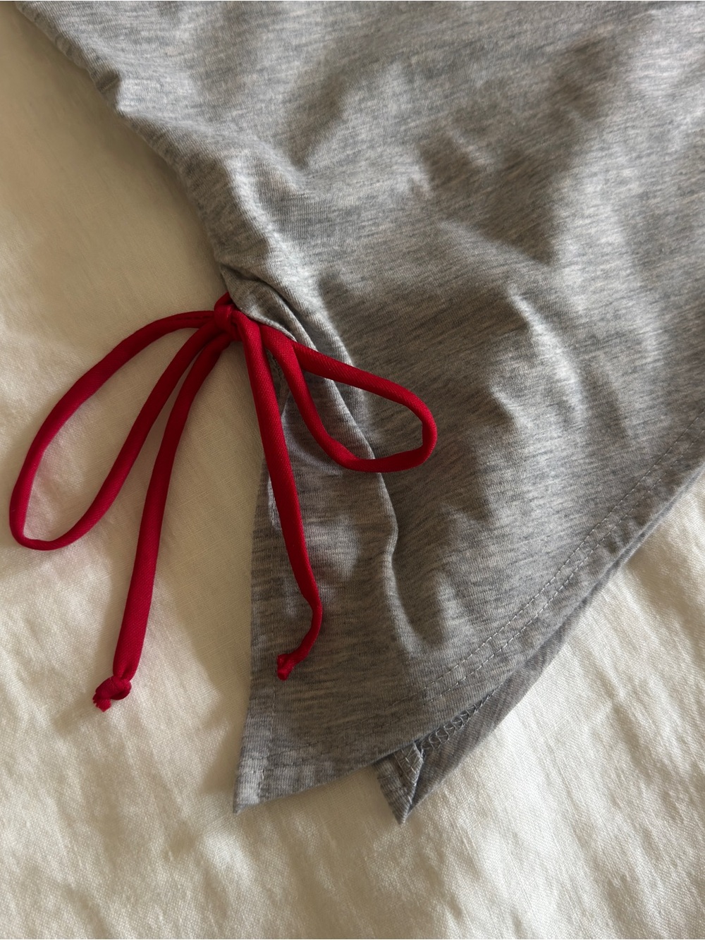 Lisa Says Gah One Shoulder Erin Tank Heather Grey - Picture 4 of 7